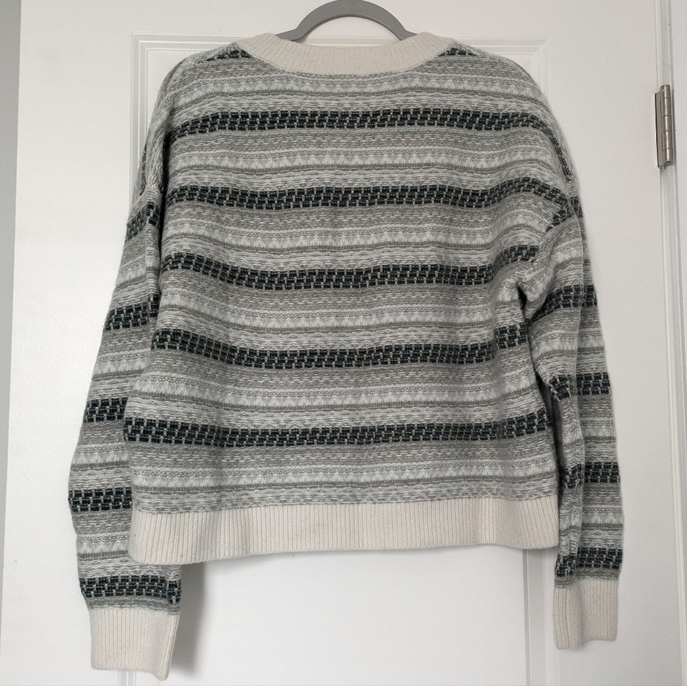 NWT Haven Well Within Wool Blend Fair Isle Cardigan - Picture 7 of 8